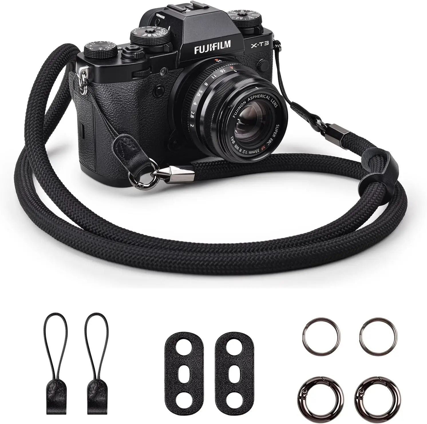 

Nylon Woven Camera Strap, Camera Neck Shoulder strap with O-ring, for Digital SLR Cameras And Mirrorless Cameras