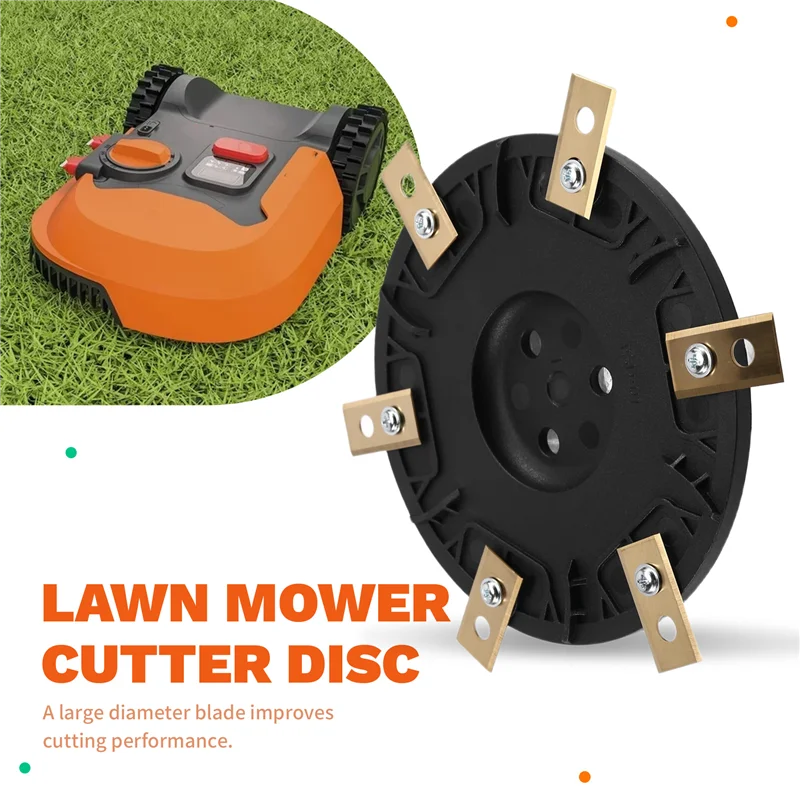 

BYBS-Turntable Cutter Disc RSD-01 For Worx Landroid, Landxcape, Kress, Lawn Mowers-Robotic Mower Knife Disc Parts