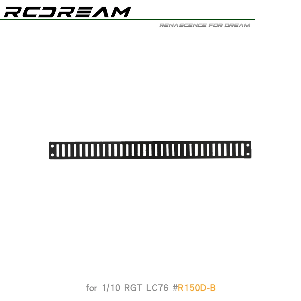 RCDream 1/10 Bonnet การกระจายความร้อนตกแต่ง Grille Air intake ระบายอากาศแผ่นโลหะสําหรับ 1/10 RGT EX86190 LC76 # R150D