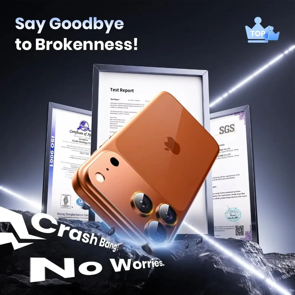 Per IPhone 17 Pro Max 17Air Obiettivo della fotocamera Proteggi Forte adsorbimento in metallo 9H + Vetro temperato Schermo della fotocamera Copertura di protezione completa