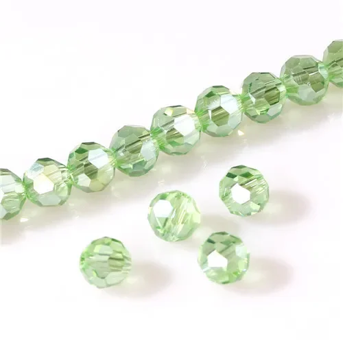 3 4 6 8 mm tschechische runde Spacer-Glasperlen für Schmuckherstellung, Diy-Zubehör, bunte facettierte Kristallperlen, Großhandel Z174