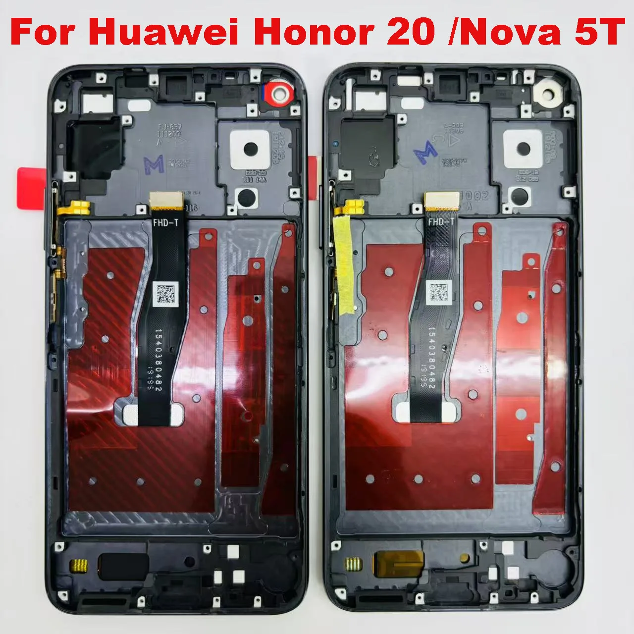 

6,26 ''высокая яркость для Huawei Honor 20, ЖК-дисплей, дигитайзер сенсорного экрана в сборе, замена для Huawei Nova 5T с рамкой