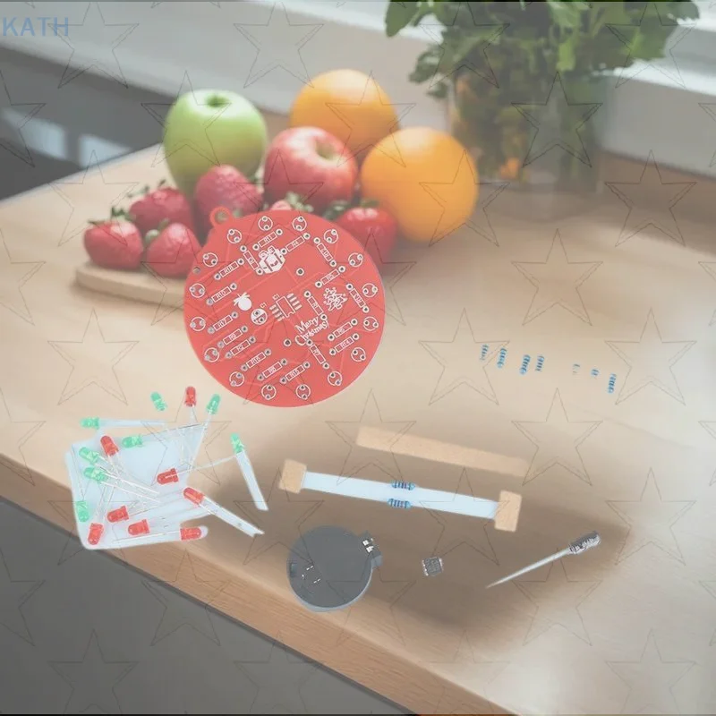 DIY Assembly Kit with NE555 Timer and Dual-Color Flashing LEDs – Suitable for Arduino-Compatible Systems - Soldering Practice