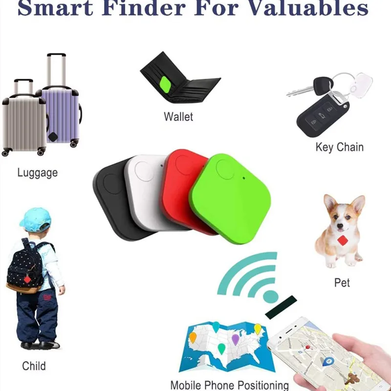 Nowy Mini Anti Lost Alarm Wallet KeyFinder Smart Tag Bluetooth Tracer GPS Locator Keychain Pet ITag Tracker Key Finder