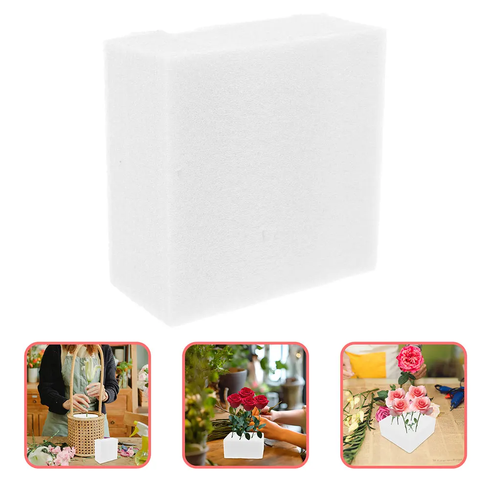 4pcs Floral Foam Blocks Flower Arrangement Base Craft Projects Wedding Decorations Packing Insert Foam Bricks For Plants Diy