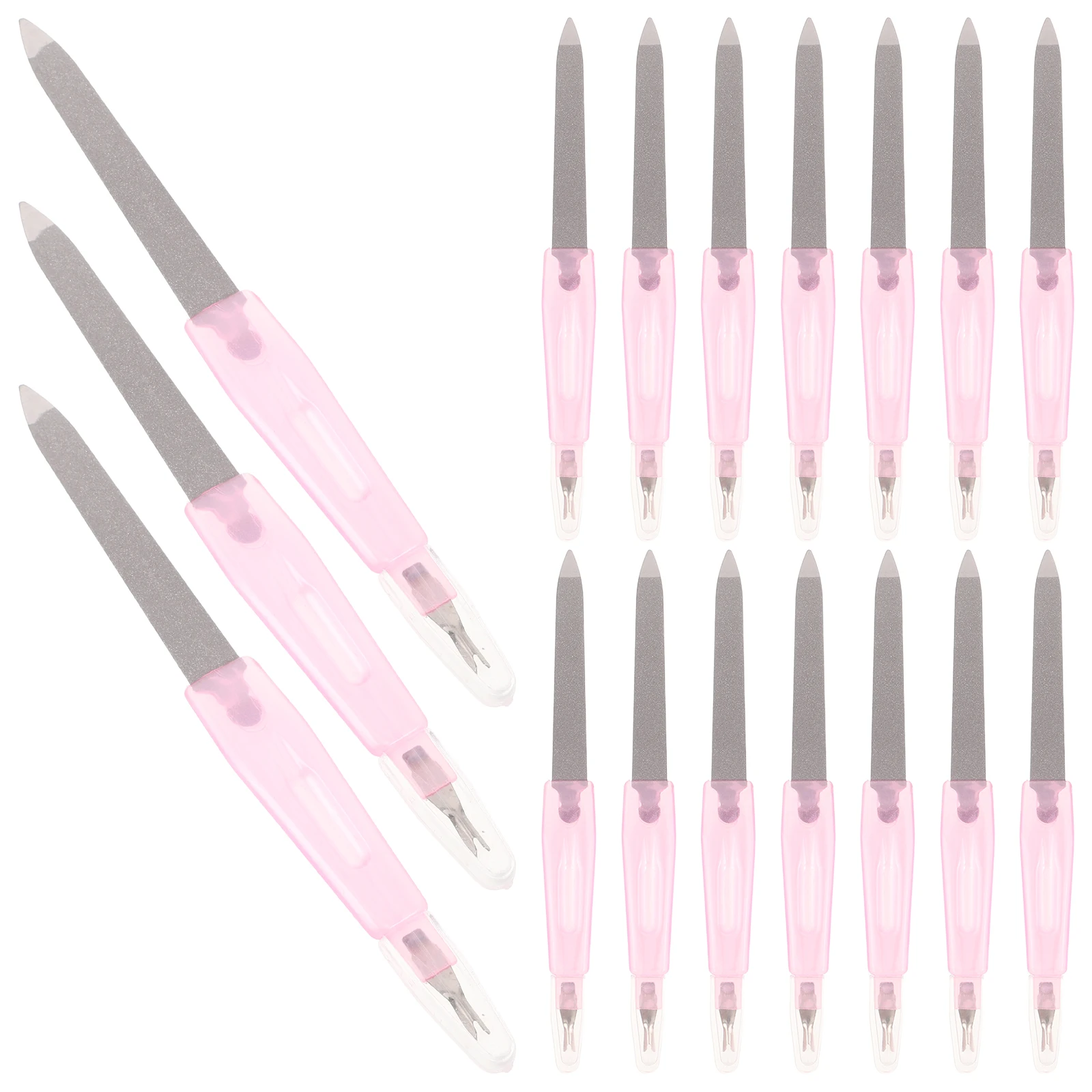 

48 Pcs Manicure File Polishing Strip Fingernail Buffer Tools Files Metal Double Head Miss