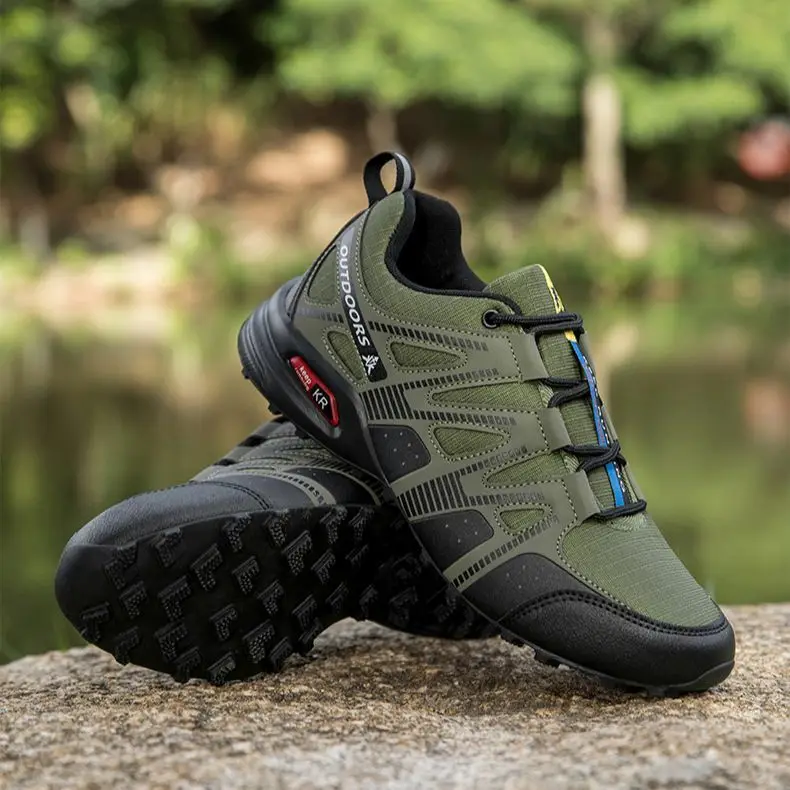 

2026 New Arrival Hiking Shoes For Men Breathable Climbing Men Shoes Anti-Slip Trekking Mens Shoe Elastic Band Outdoor Shoe Man