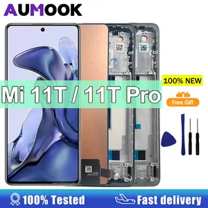 Bilashmart 6.37AMOLED Display Xiaomi 11T 21081111RGLCD Display Touch Screen Digitizer Xiaomi 11T Pro 2107113SG Display Replacement