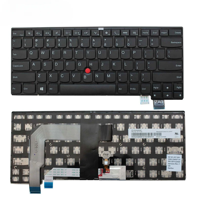 Laptop Replacement Keyboard for Lenovo ThinkPad T460s T470s (Not Fit T460 T460p T470 T470p) Laptop No Backlight