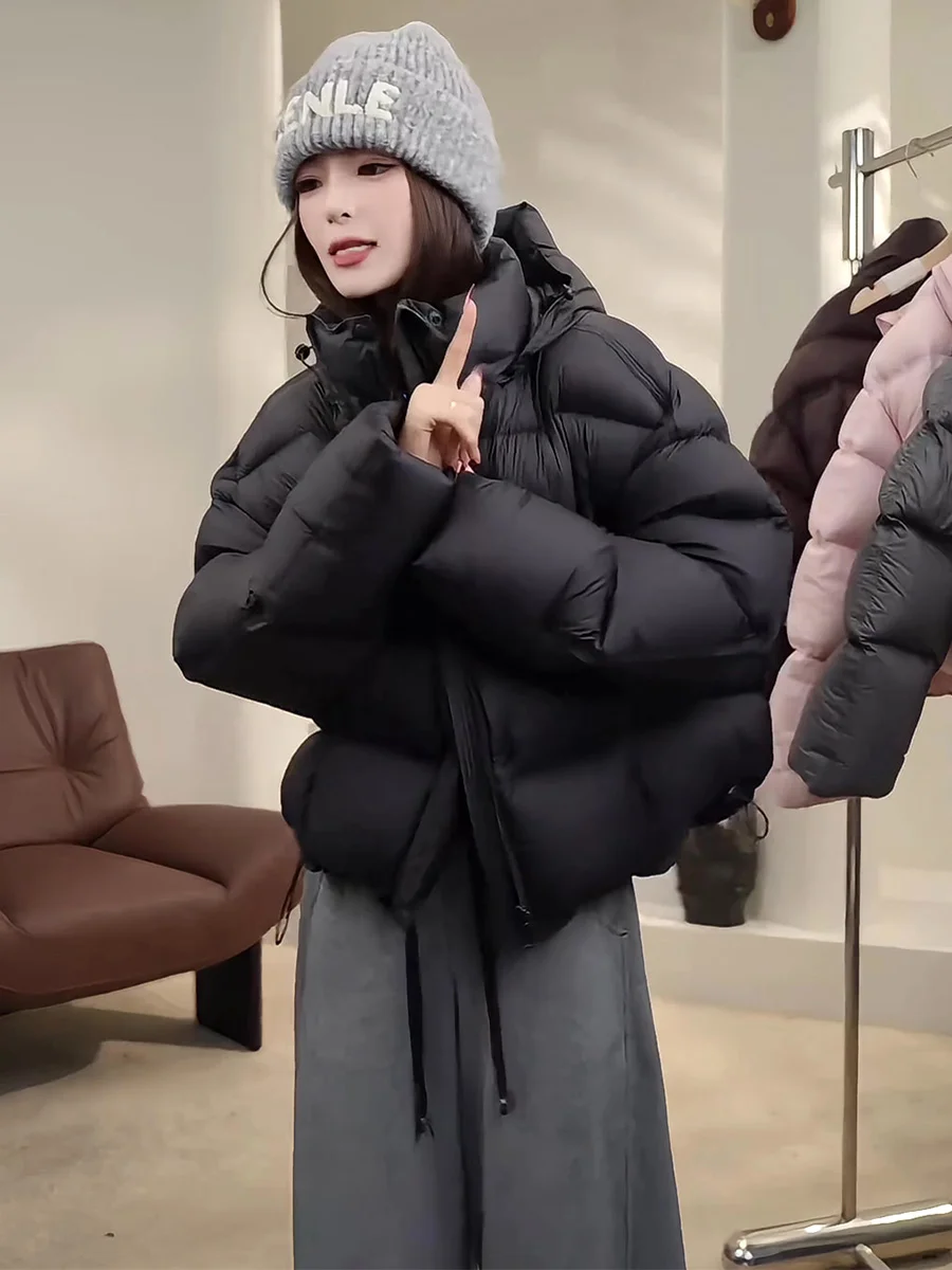 Casual con capucha Puffer Jaet mujeres Thiened cálido Du abajo ort abrigo pan Sle diseño a prueba de viento ocio ropa de abrigo de invierno