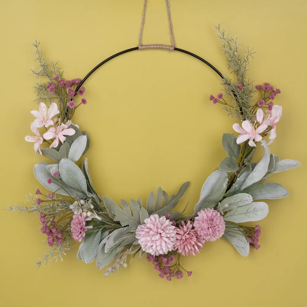 

Artificial Garland Onion Ball Wedding Anging Decoration Home Door Wall Jewelry Decoration Wreath Christmas Gift Flower