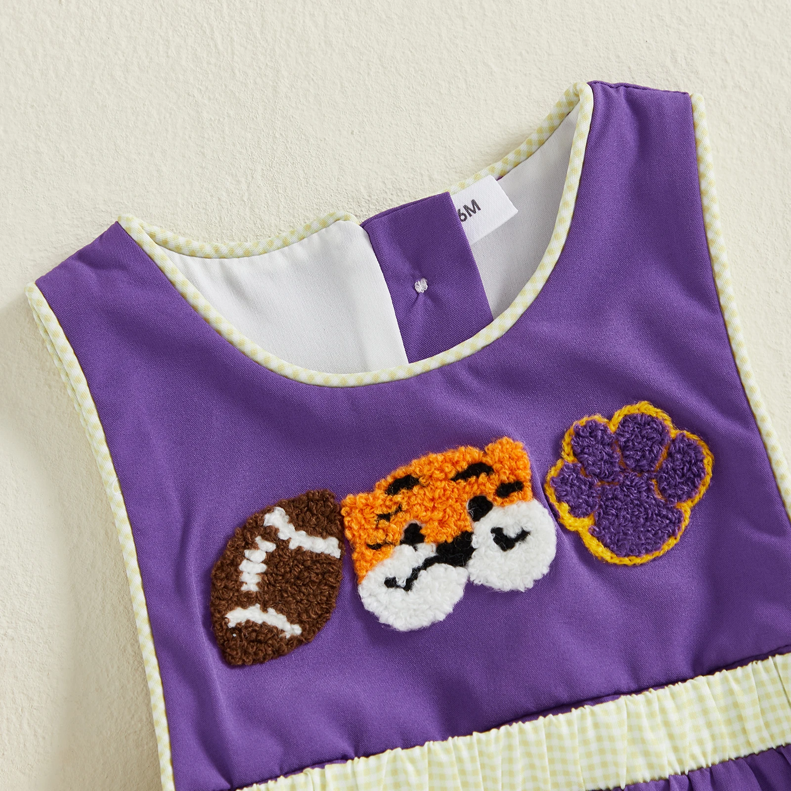 

0-18 Months Baby Boys Girls Overalls Sleeveless Animal Football Embroidery Rompers Newborn Summer Outfit