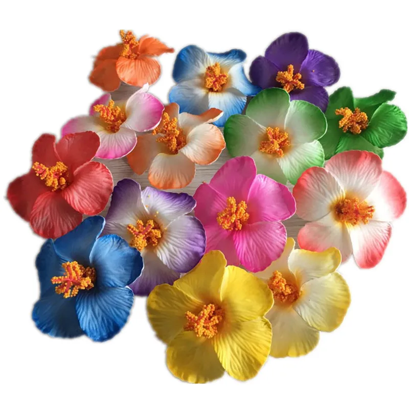 100pcs Foam Frangipane Flower Heads Fashion Artificial Simulation Foam Plumeria Rubra Flower Frangipani Flower Head