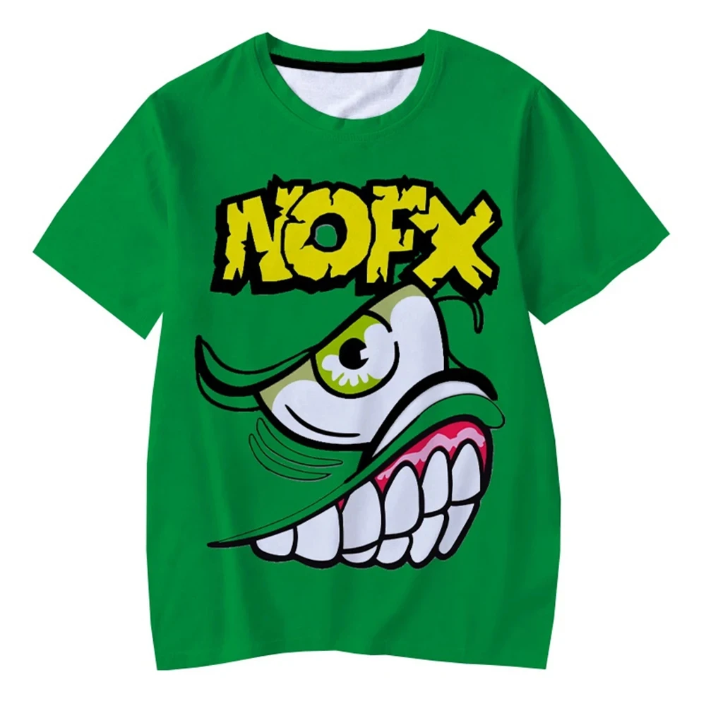 Magliette Nofx Punk Rock Band stampa 3D estate uomo donna magliette a maniche corte streetwear o-collo moda abbigliamento Unisex