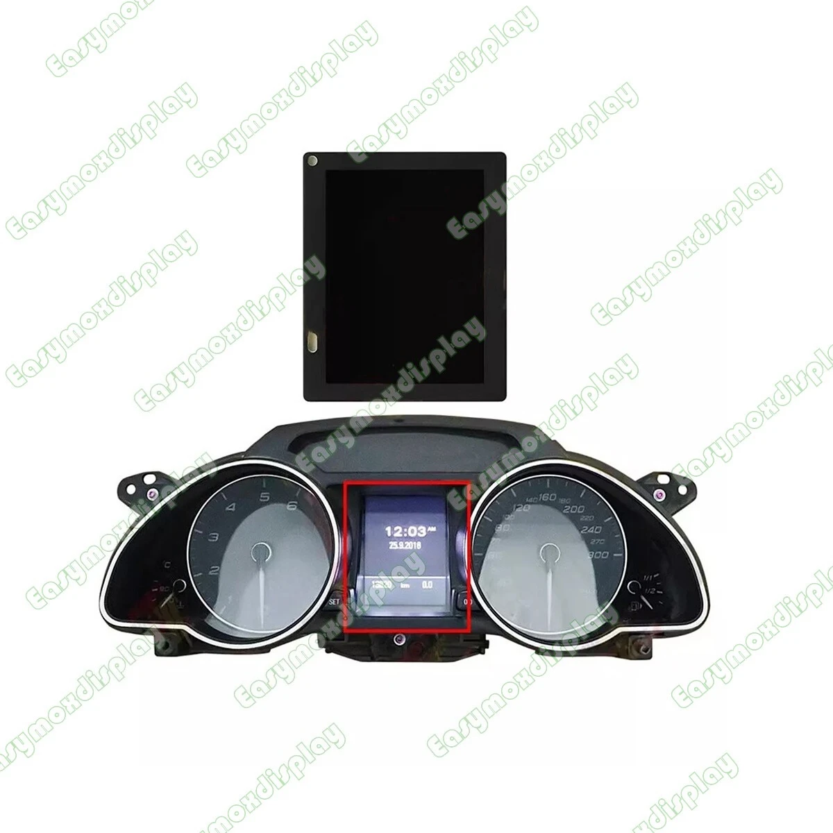 3.5 Inch Color LCD Display Screen Replacement for Audi A4 S4 RS4 A5 S5 RS5 Q5 Magneti Marelli Dashboard