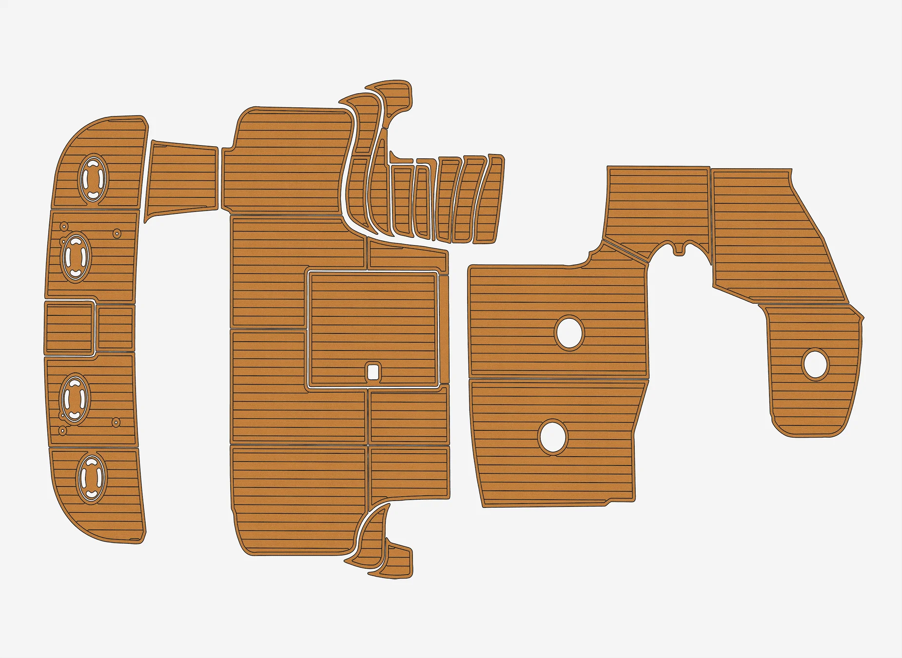 

Противоскользящая самоклеящаяся накладка из ЭВА под тик для палубы лодки, для кокпита яхты Sea Ray 480 Sedan Bridge 1998-2004 годов, прочное морское напольное покрытие