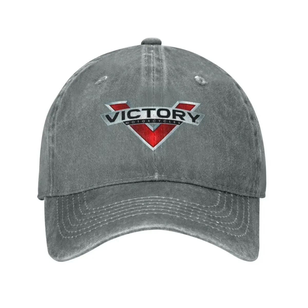 قبعة بيسبول عصرية طويلة من Victory Motorcycle بلغت ذروتها قبعة رجالية قبعة نسائية قبعة نسائية