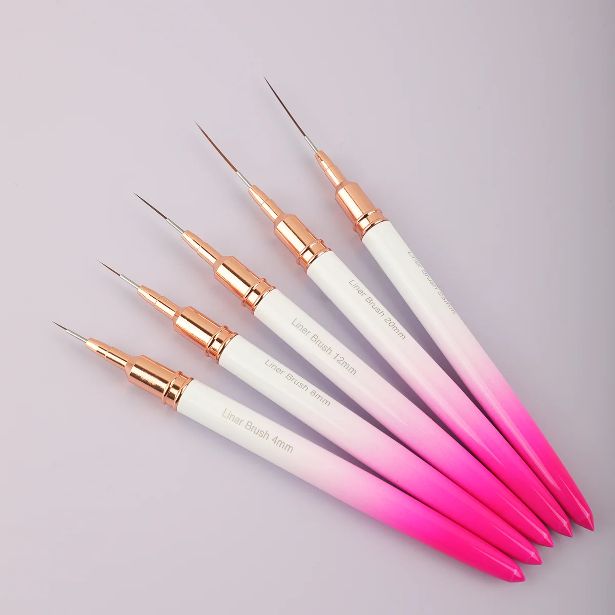 5pcs Nail brush French Stripe Nail Art Line Painting Pen 3D Tips Manicure slim Line Drawing Pen UV Gel Brushes Painting Tools