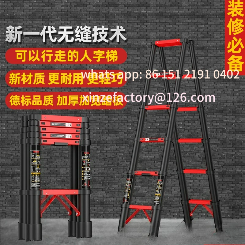 

Customizable Telescopic Ladder Herringbone Folding Ladder Household Multifunctional Engineering Stairs Bamboo Ladder