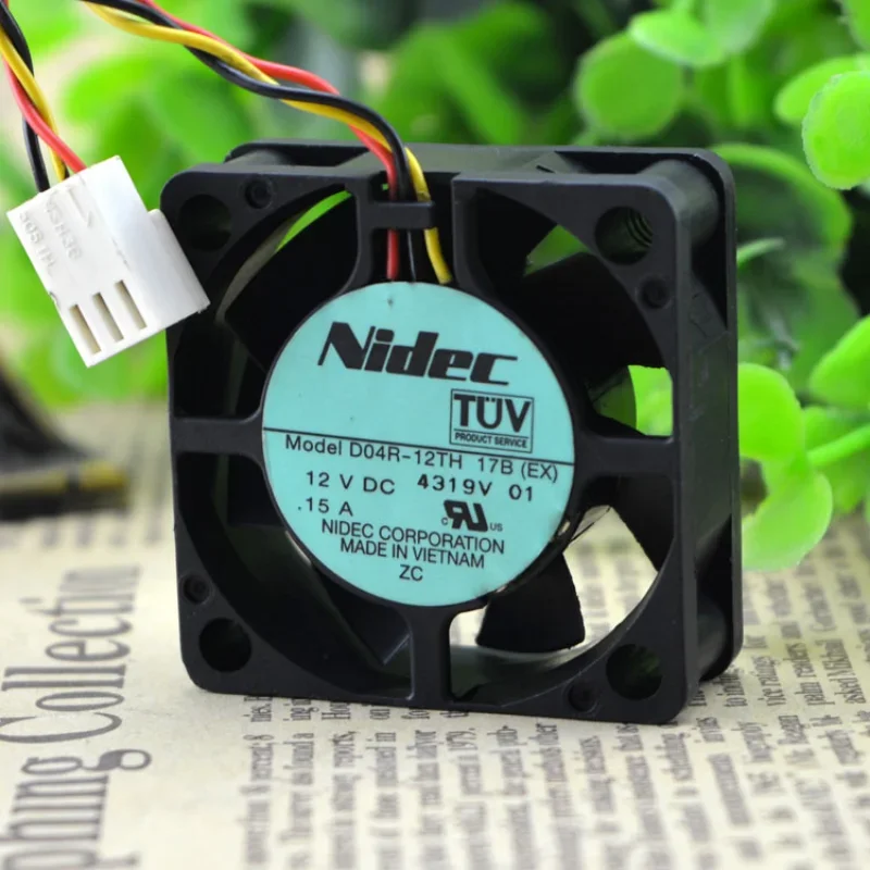 New Nidec D04R-12TH 17B 12V 0.15A Big Wind Fan Fan 4cm 40mm 4015