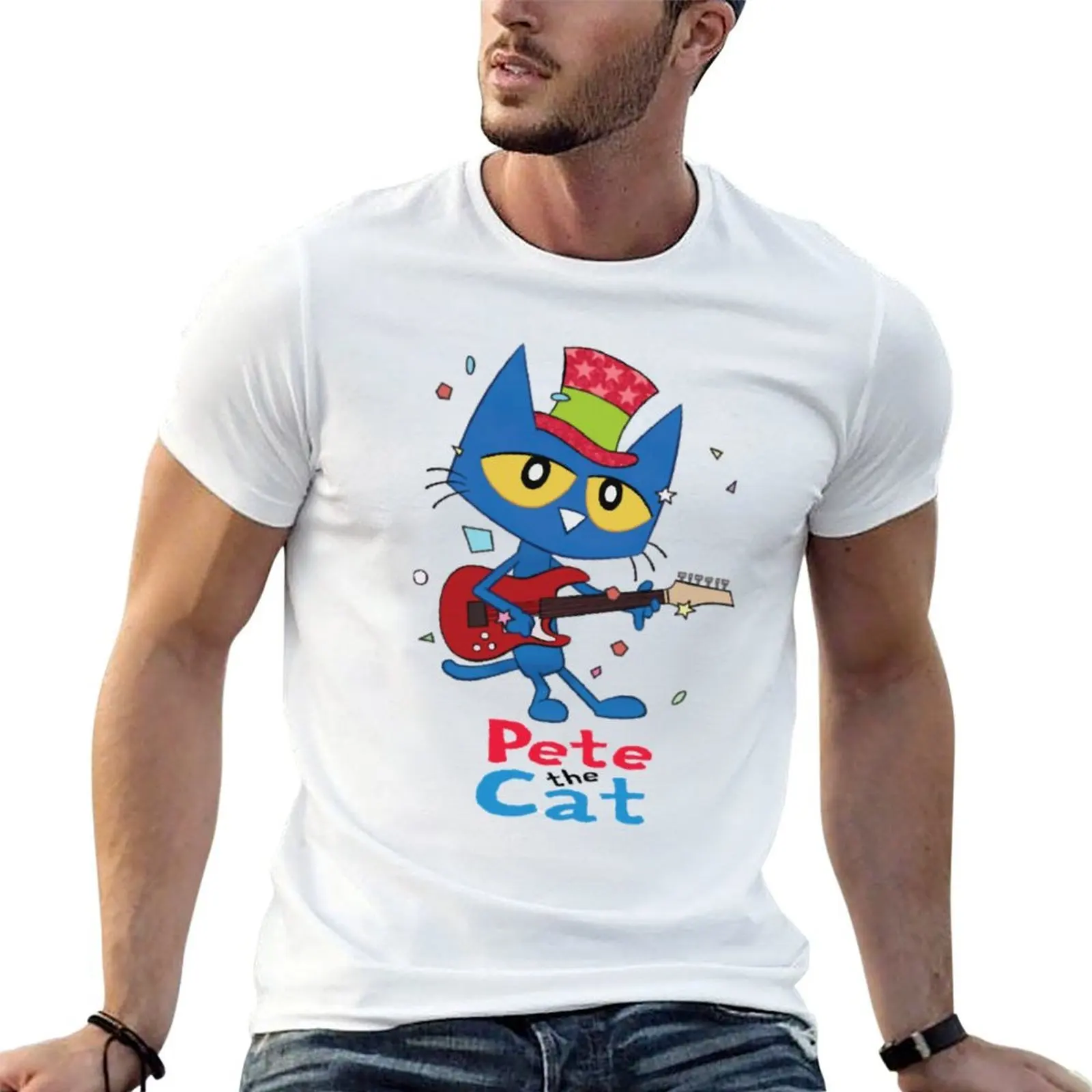 Pete the Cat T-Shirt for a boy customizeds mens designer t shirt