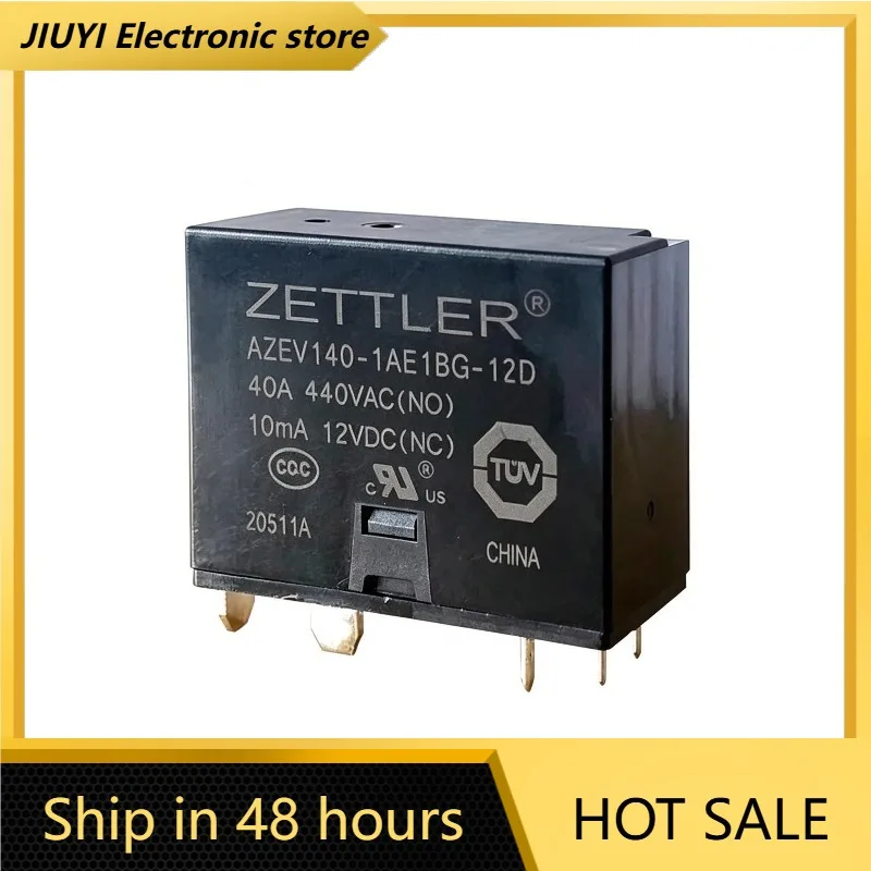 12V DC AZEV140‑1AE1BG‑12D 40A High Load Power Relay PCB Mount Relay For New Energy Industrial Controller