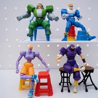 52toys Captain Commando 1/18 Figure Mack The Knife Ginzu The Ninja Baby Head Arcade Game Action Doll Toy Birthday Gift