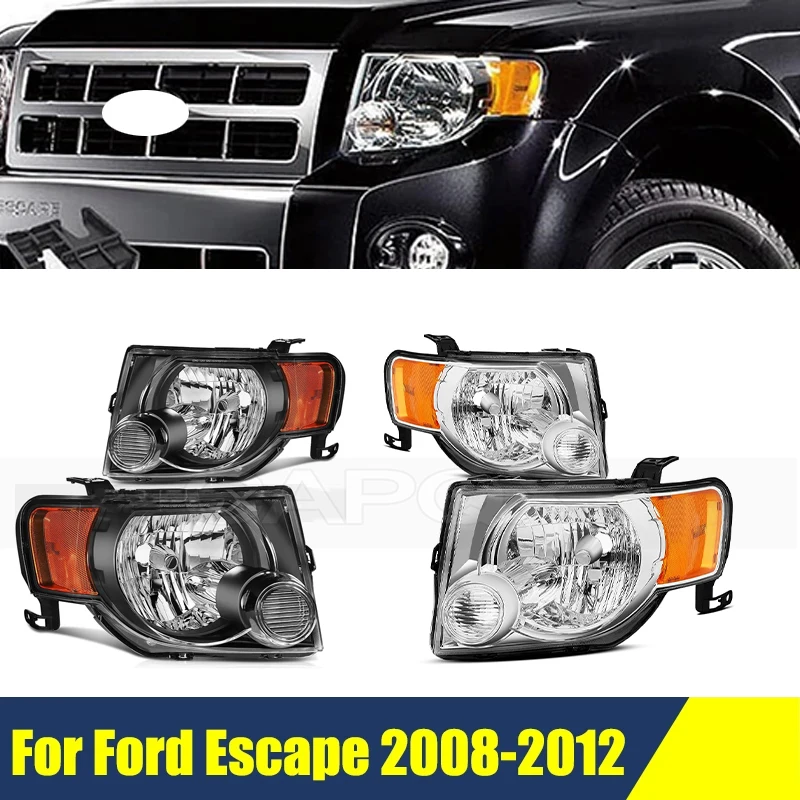 

1 пара фар переднего бампера для Ford Escape 2008-2012, фара, фара
