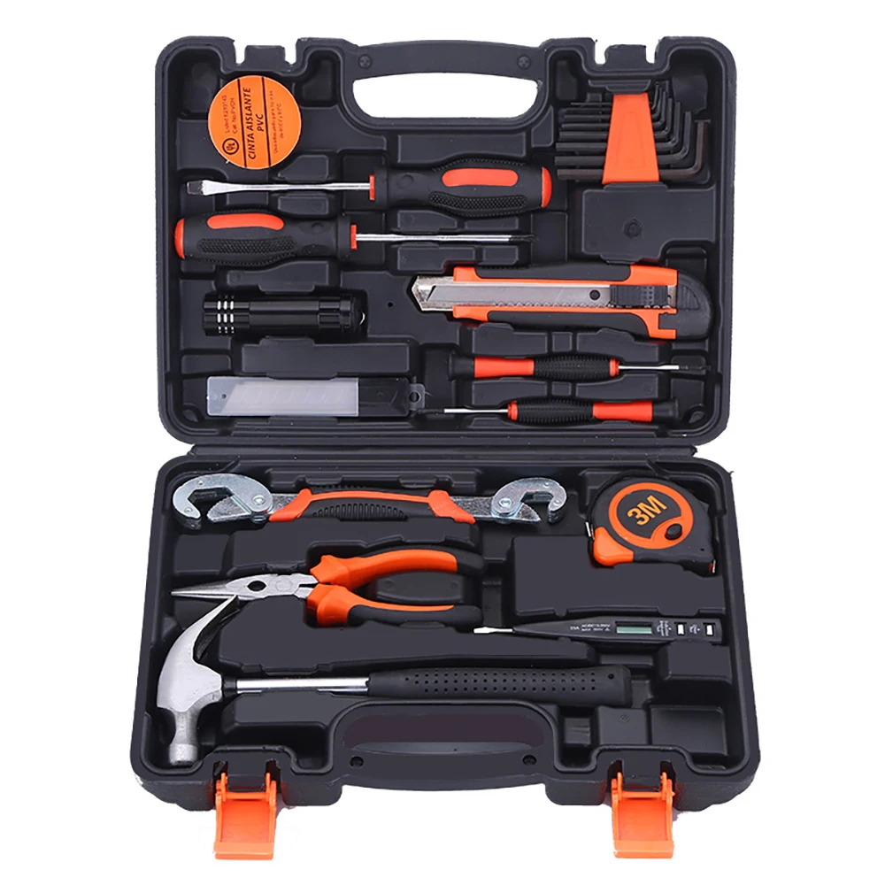 Hardware Hand Tool Set Household Gift Combination Kit Toolbox Maintenance  High Carbon Steel