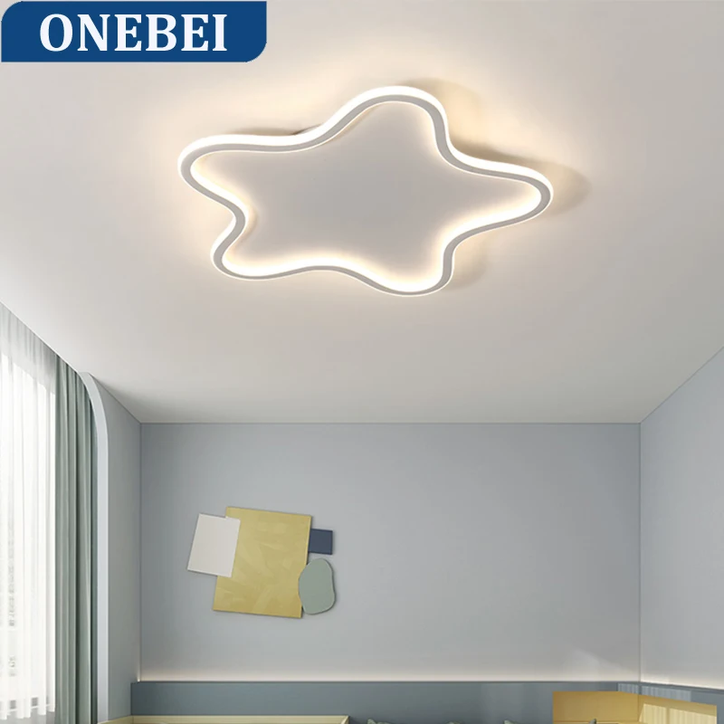 

Modern LED Star Shaped Ceiling Light Suitable For Bedroom Study Children's Room Decoration Home eye Protection Lighting Fixtures
