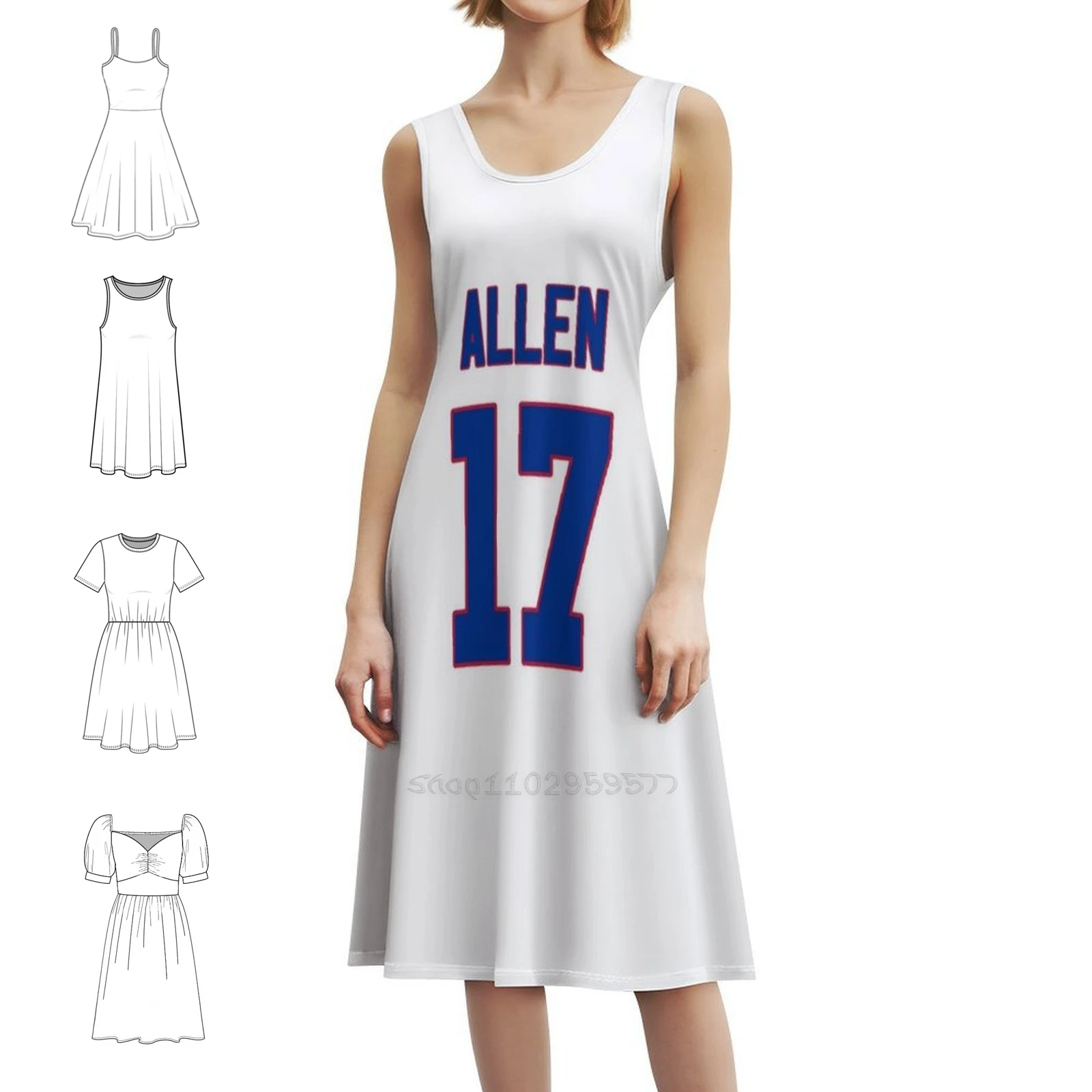 فستان ألين 17 للسيدات هيب هوب ملابس الشارع مطبوع عليه رسومات جرافيك للحفلات والنوادي ألين 17 ملابس نسائية