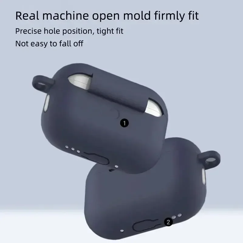 Do etui ochronnego AirPods Pro Silikonowy nowy zestaw słuchawkowy Apple Bluetooth w jednolitym kolorze Miękkie etui ochronne