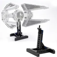 NEW Customize 75095 TIE Interceptor Fighter Display Stand Building Blocks DIY MOC Assemble Model Display Bricks Kids Toys Gifts