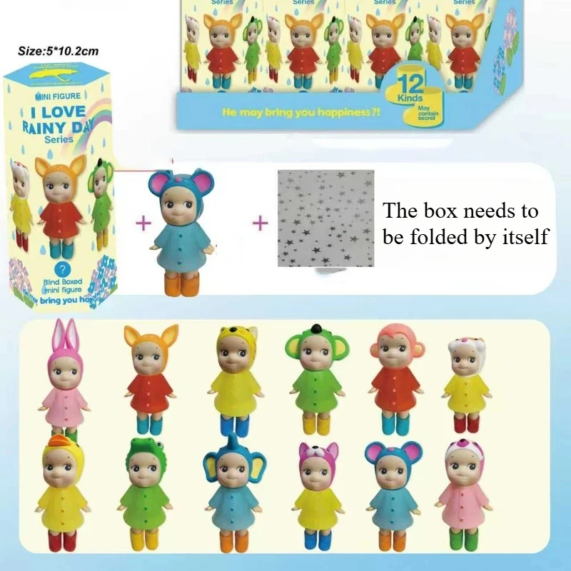 

Cute Mini Figure Anime Character Doll Model Decoration Toy Children Gift Surprise Box S Angle I Love Rainy Day Series Blind Box