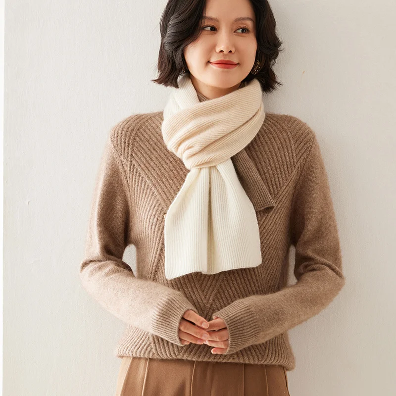 KOIJINSKY New Cashmere 150*26 Women in spring, autumn and winter, soft warm needle knitted scarf