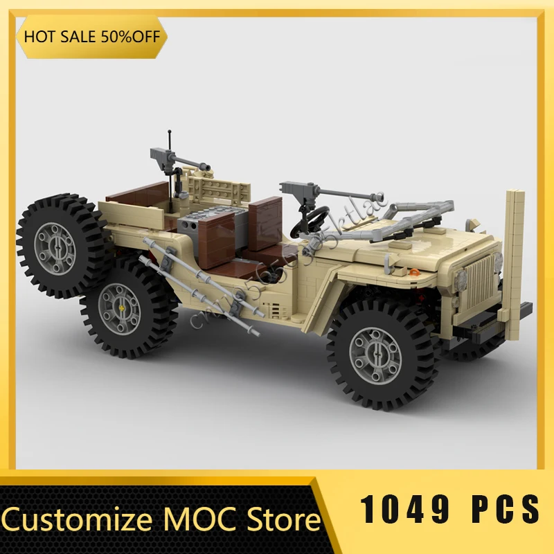 1049 Onderdelen Hot Selling MOC Jeep Model Modulaire DIY Set Bouwstenen Kinderen Montage Display Speelgoed Festival Verrassing Verjaardagscadeau