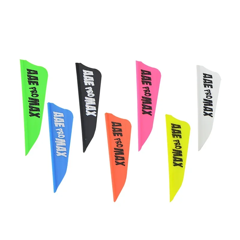 

50Pcs 1.75" Archery Arrow Right Wing Shield Plastic Feather Rubber Vanes Fletches For Arrow DIY Tools Shooting Accessories