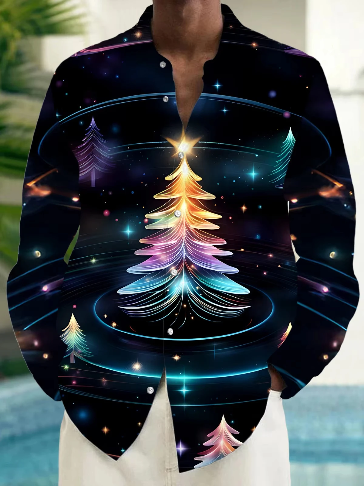 Men's spring and autumn casual long-sleeved shirts, handsome, fashionable and versatile new top