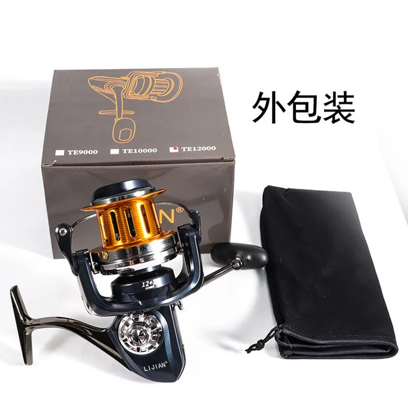 VWVIVIDWORLD,Fishing Reel,9000-12000 Series,30kg Max Drag,4.1:1 Gear Ratio,Metal Spool,Rotating Reel,Sea Saltwater Spinning Reel