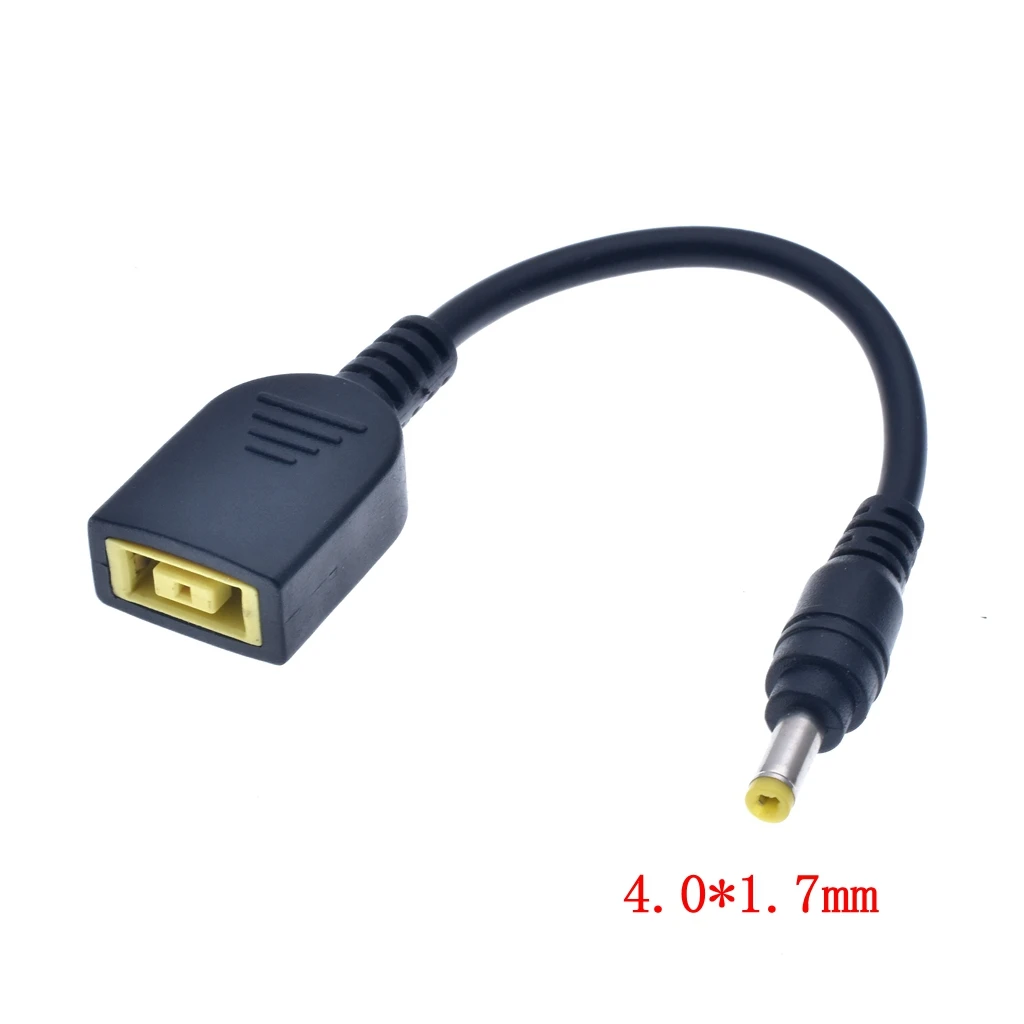 DC Power Jack Square USB Female to 5.5*2.1/7.9*5.5/4.0*1.7/mm Male Power Converter Cable for Lenovo Thinkpad Laptop 15cm