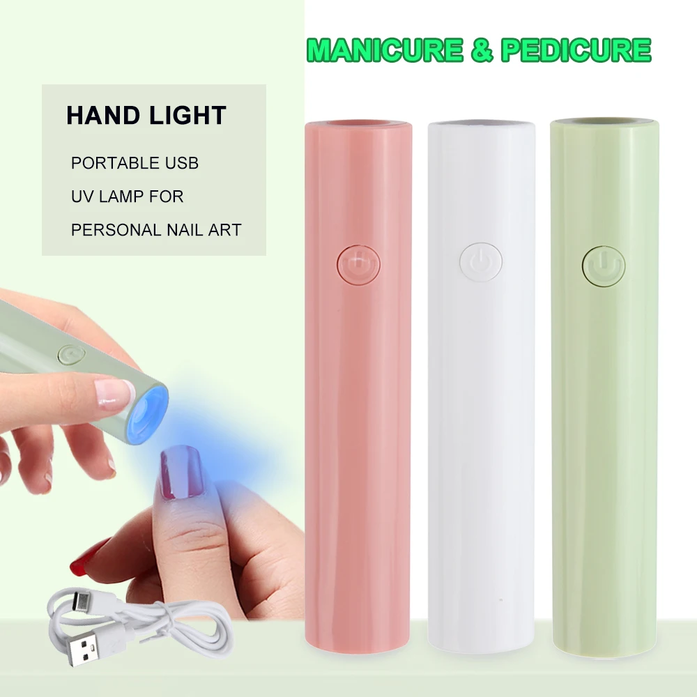 Mini draagbare nagellamp, gel-nagellak-uithardingslamp, draagbare USB-nageldroger voor thuis en op reis, manicure-tool