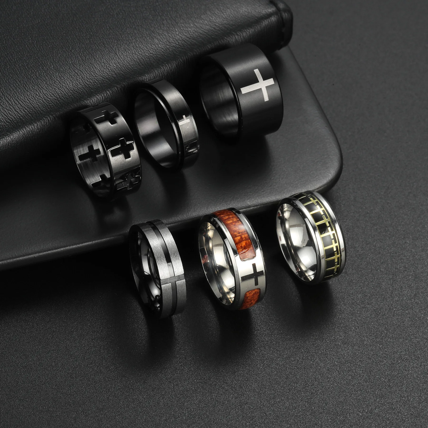 خمر غير النظامية عبر مسنن حافة مشطوف للرجال والنساء ، الأزواج فاك القوطي مجوهرات الزفاف ، الخطوبة هدية الذكرى السنوية