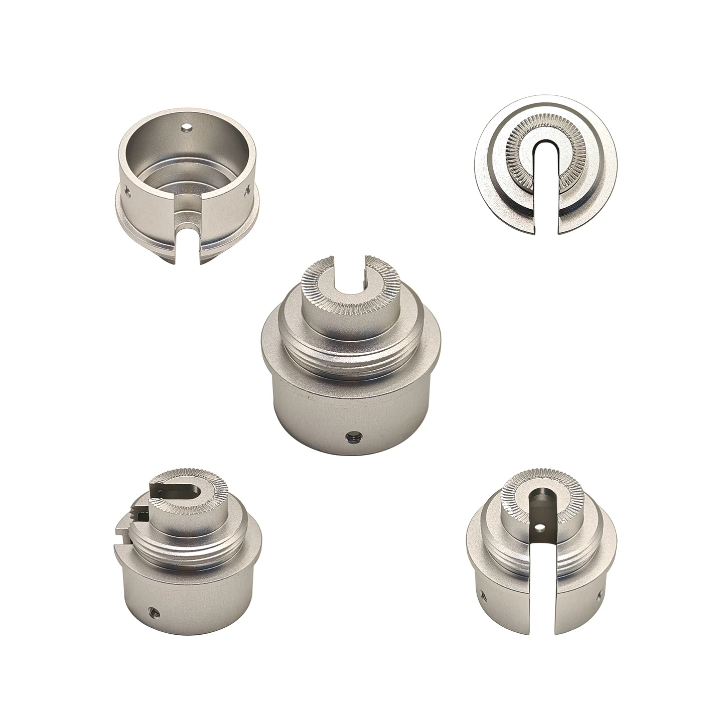 Lightweight and strong aluminum alloy threaded fasteners customized production Side slotted structure
