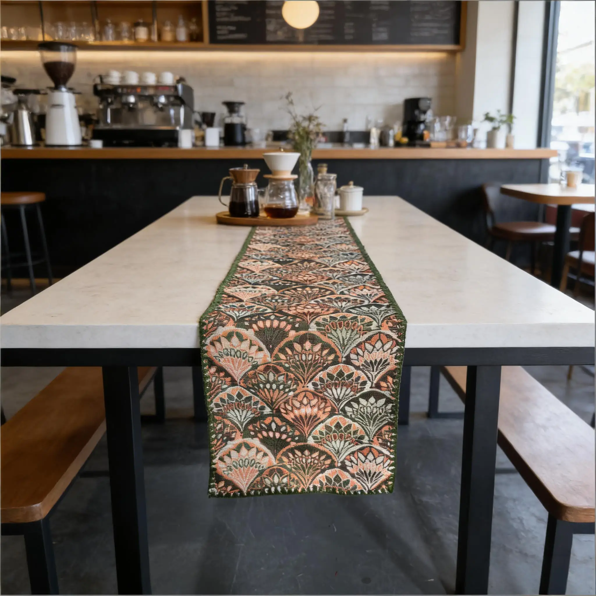Coffee Table Runner Decorative Table Runner Nordic Cotton Linen Table Runner for Dining Table, TV Cabinet and Center Table