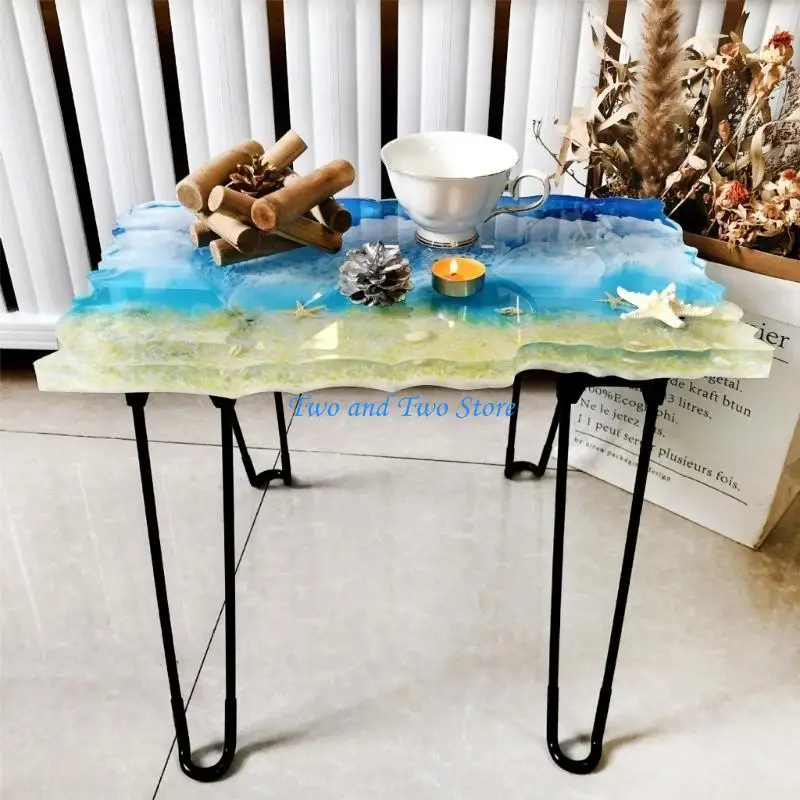 

HX6F Irregular Rectangular Large Tabletop Mold River Table Crystal Epoxy Resin Molds DIY Ornament Jewelry Making Tools Decor