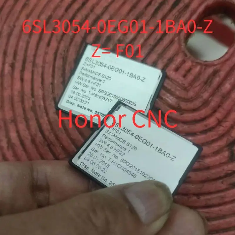 

6SL3054-0EG01-1BA0-Z Z= F01 Used Tested OK, In Good Condition SINAMICS S120 CompactFlash card