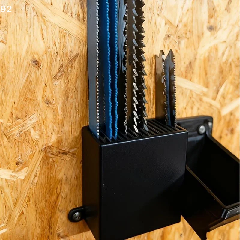 Wall-Mounted Bow Saw Blade Holder, Anti-Tip Design Plastic Space-Saving Tool Storage Rack Home Studio Safe StorageCentury House