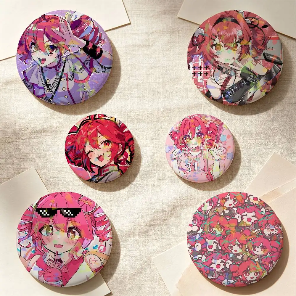K-Kasane Teto Virtual Singer Backpack Pin Hat Pin Jacket Accessory Bag Decor Clothing Ornament Fashion Accessory