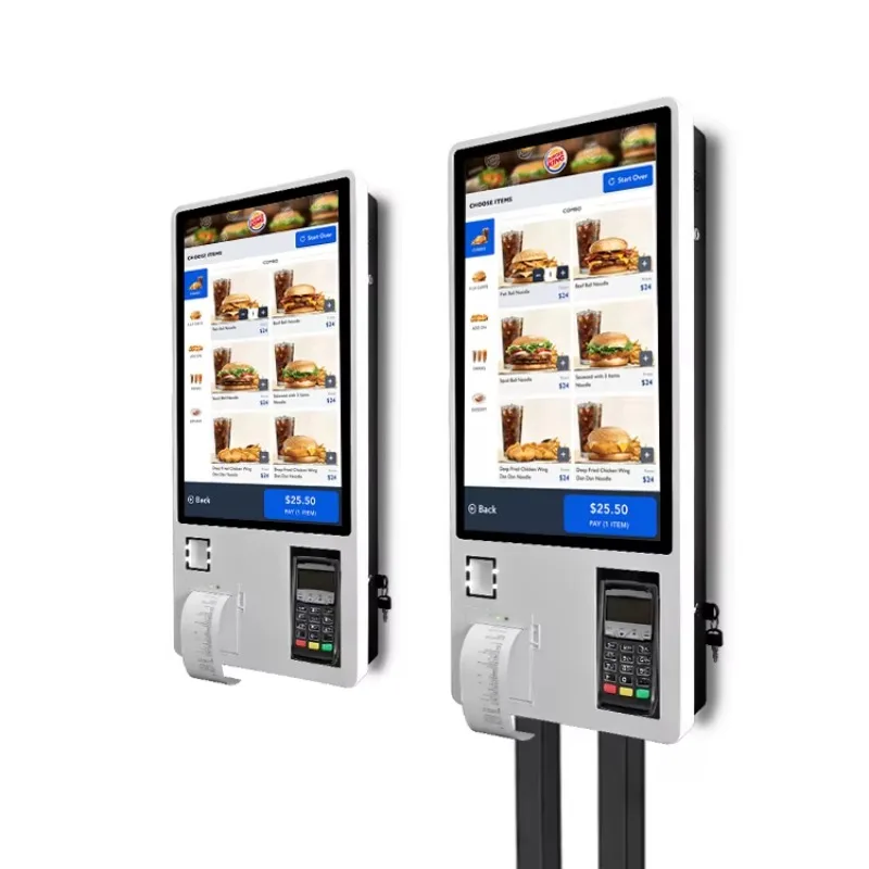 Kiosco de Autoservicio para Restaurantes, Pantalla Inteligente de 21.5, 27 y 32 Pulgadas