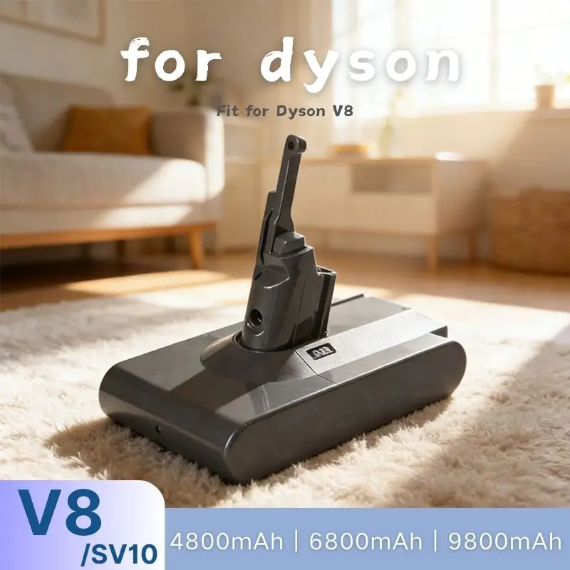 

Vacuum Cleaner Rechargeable Battery for Dyson V6 V7 V8 Series SV06 SV07 SV11 SV10 DC62 Absolute Fluffy Animal Pro Bateria
